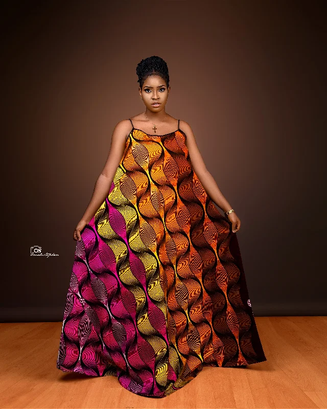 FUNMI  MAXI DRESS Elegant Tiered Maxi Dress