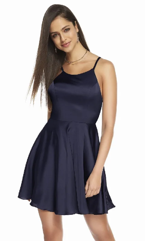 Alyce Paris - Strappy Back Satin Dress 4118SC
