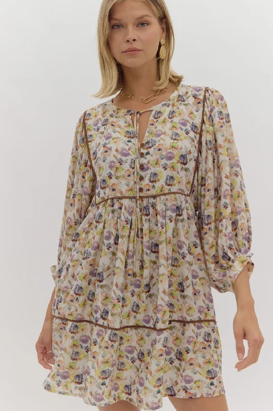 Brooke Fall Babydoll Dress