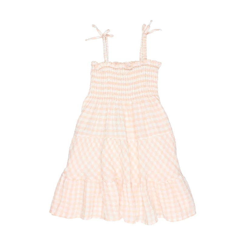 Búho Gingham Long Dress