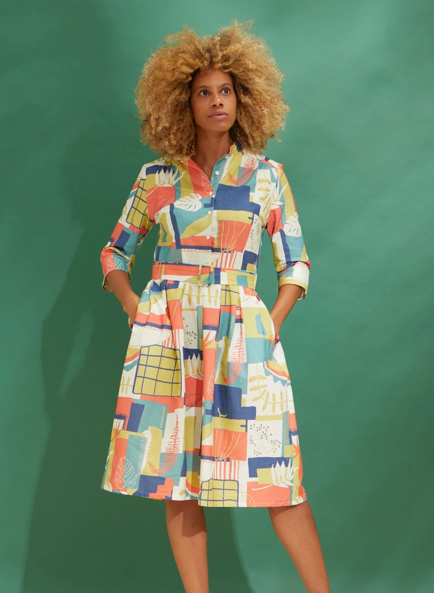 Cynthia Abstract Organic Dress