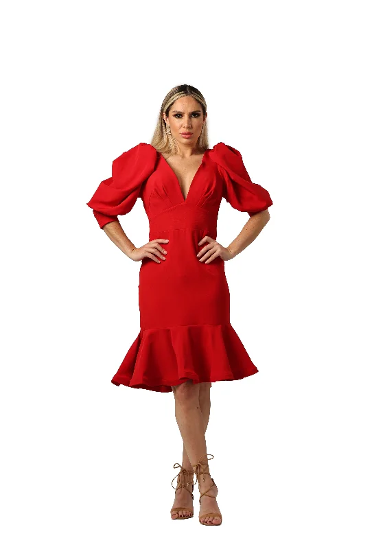 FR Zagora Mid Dress 109 Red
