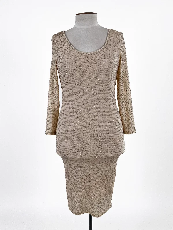 Miss Selfridge | Gold Cocktail Dress | Size 12