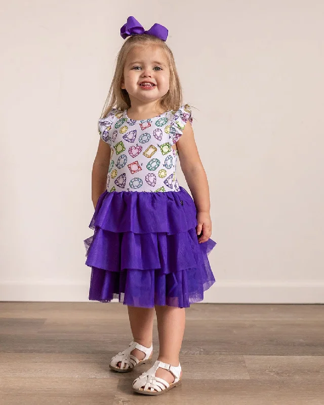 Rainbow Gems Tutu Tulle Dress
