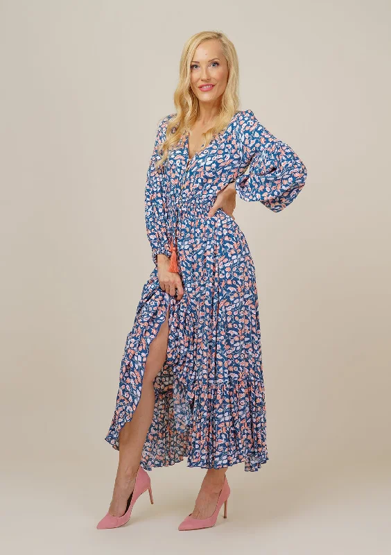 Simona Blue Rain Dress