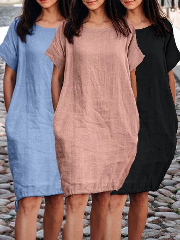 Summer Black Dress Cotton Flowing Cotton Summer Dress