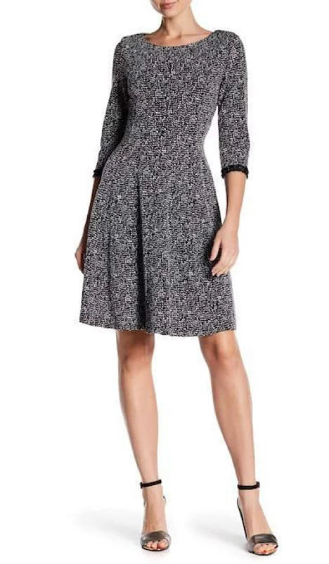 Taylor - Quarter Length Sleeve Knit A-line Dress 9246MSC